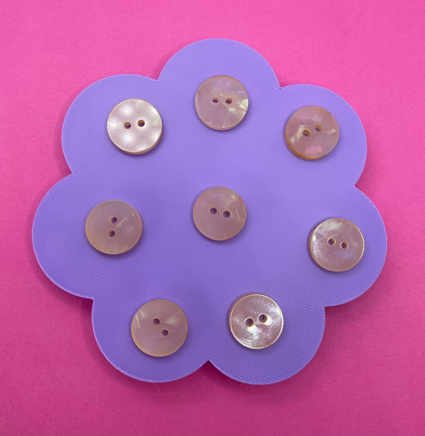 Pink Fine Shell Pearl Buttons