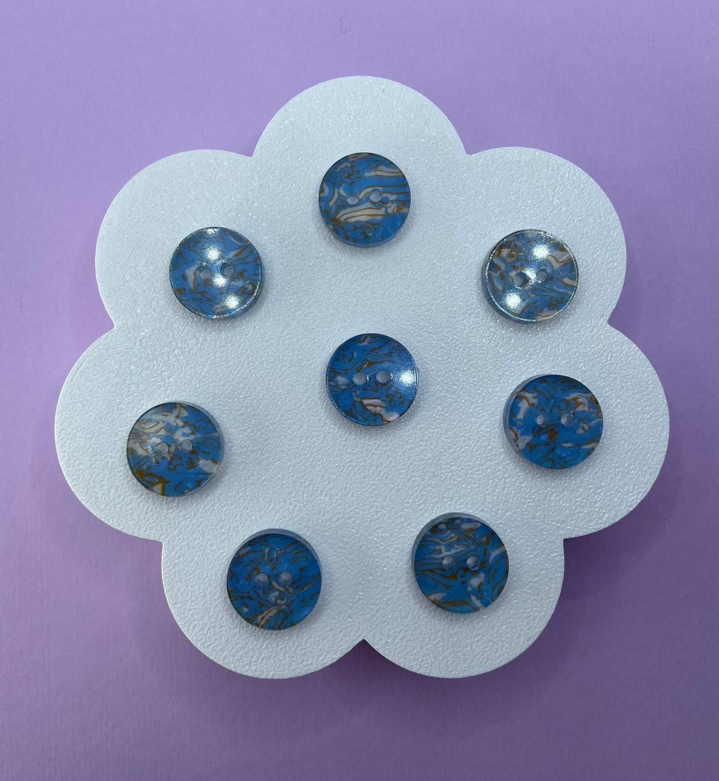 Ocean Swirl Button