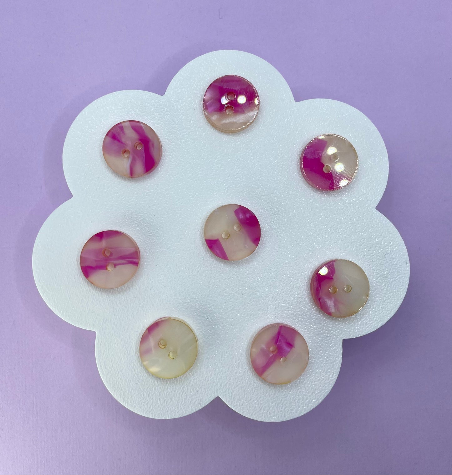 Pink Crystal Mable Shell