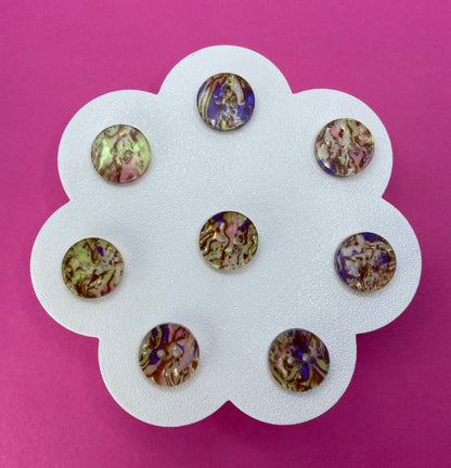 Abalone Shell Button- Pink