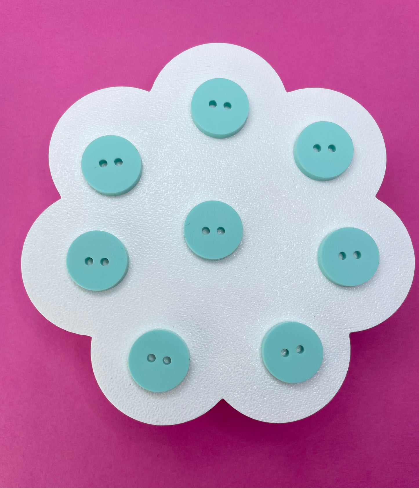 Sweet Pastel Spearmint Green Buttons (round, heart and flower)