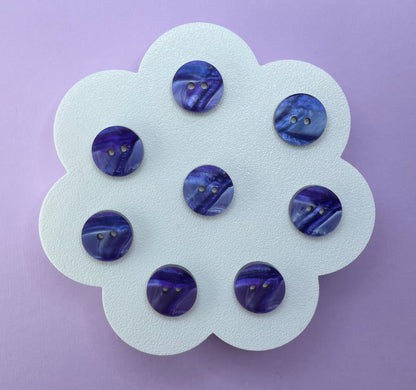 Blue Snakeskin Buttons