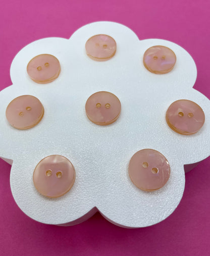Pink Fine Shell Pearl Buttons