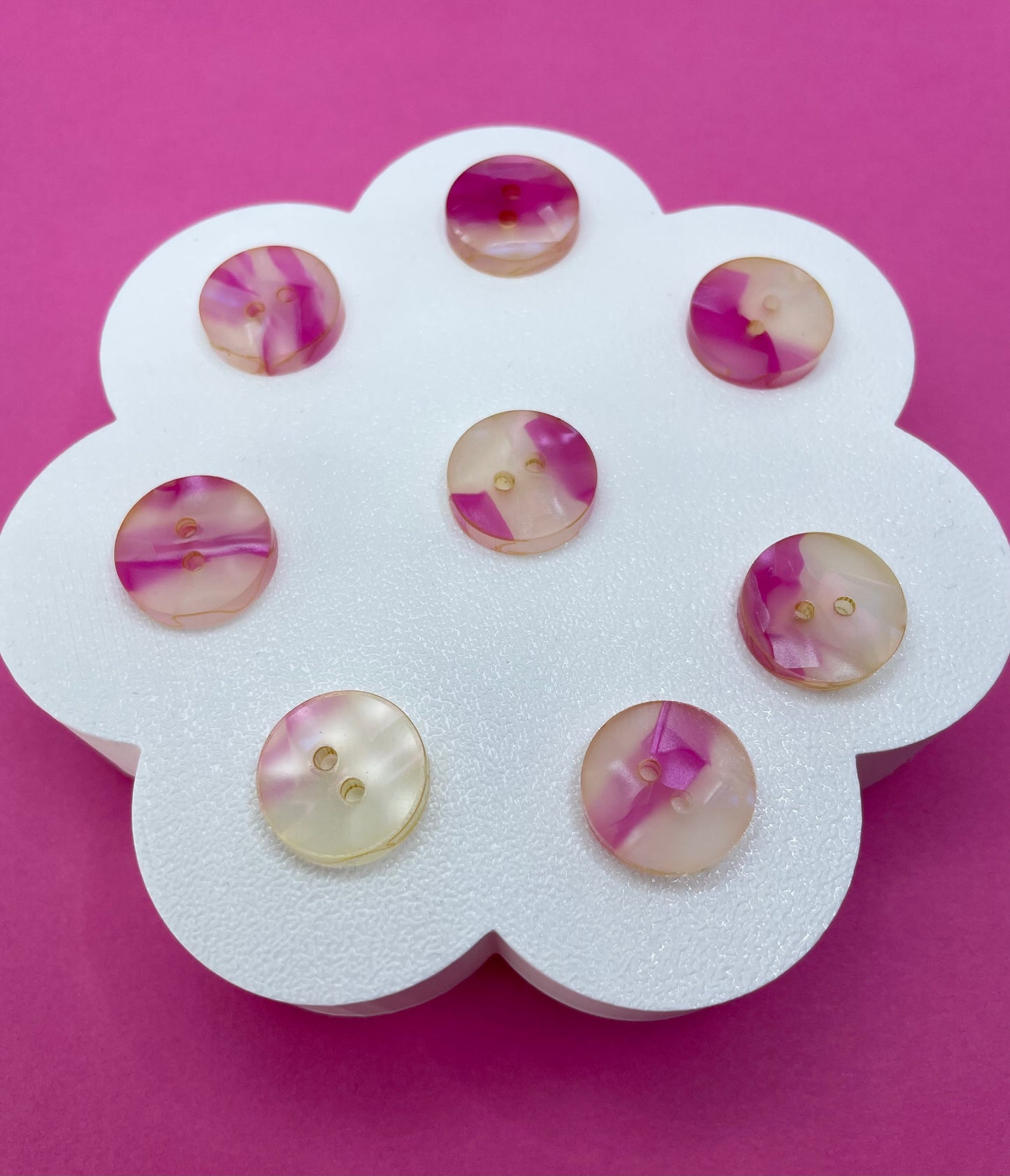 Pink Crystal Mable Shell