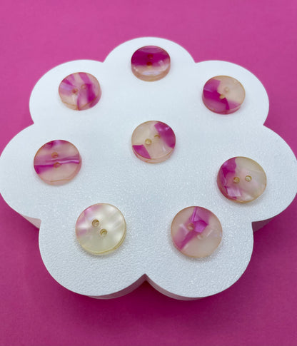 Pink Crystal Mable Shell