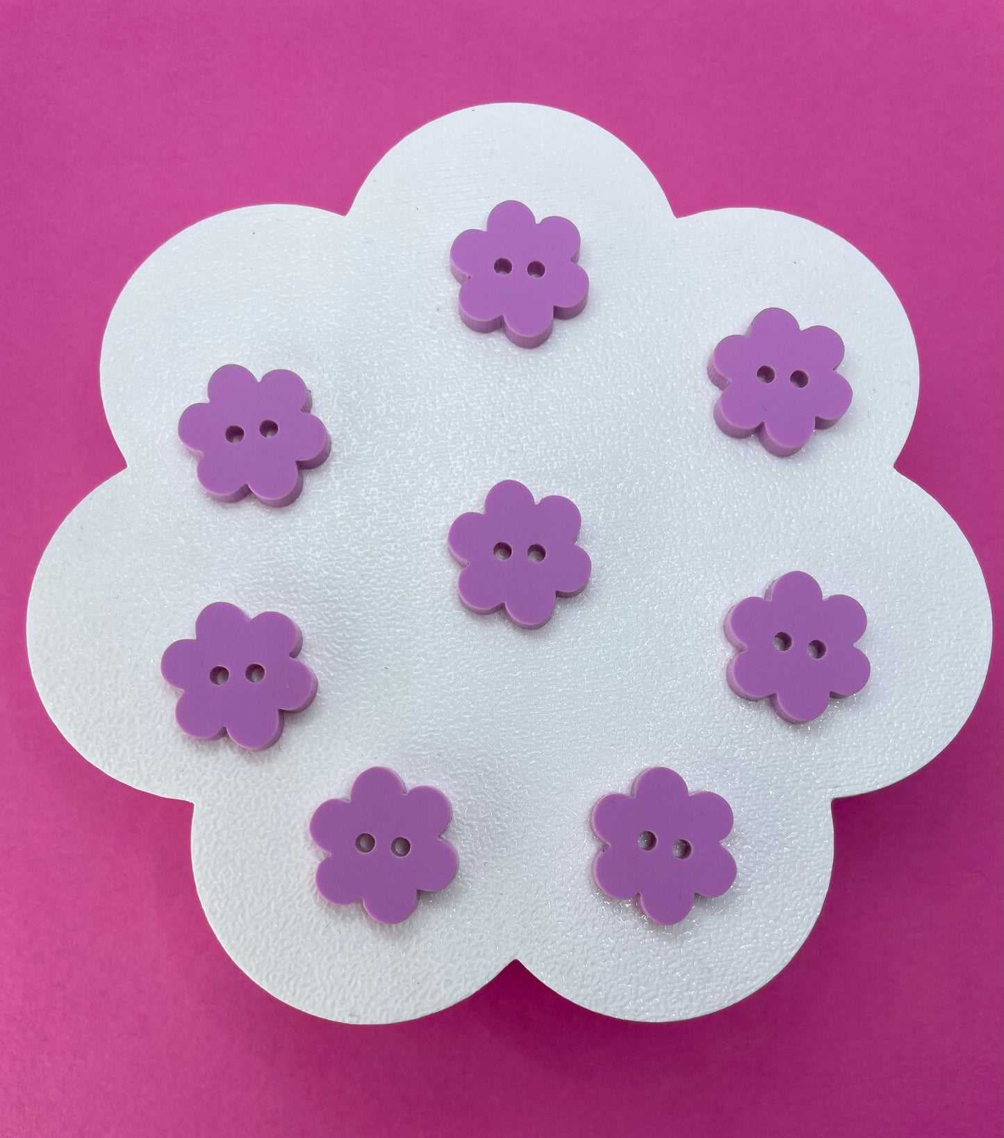 Sweet Pastel Sour Grape Buttons (round, heart and flower)