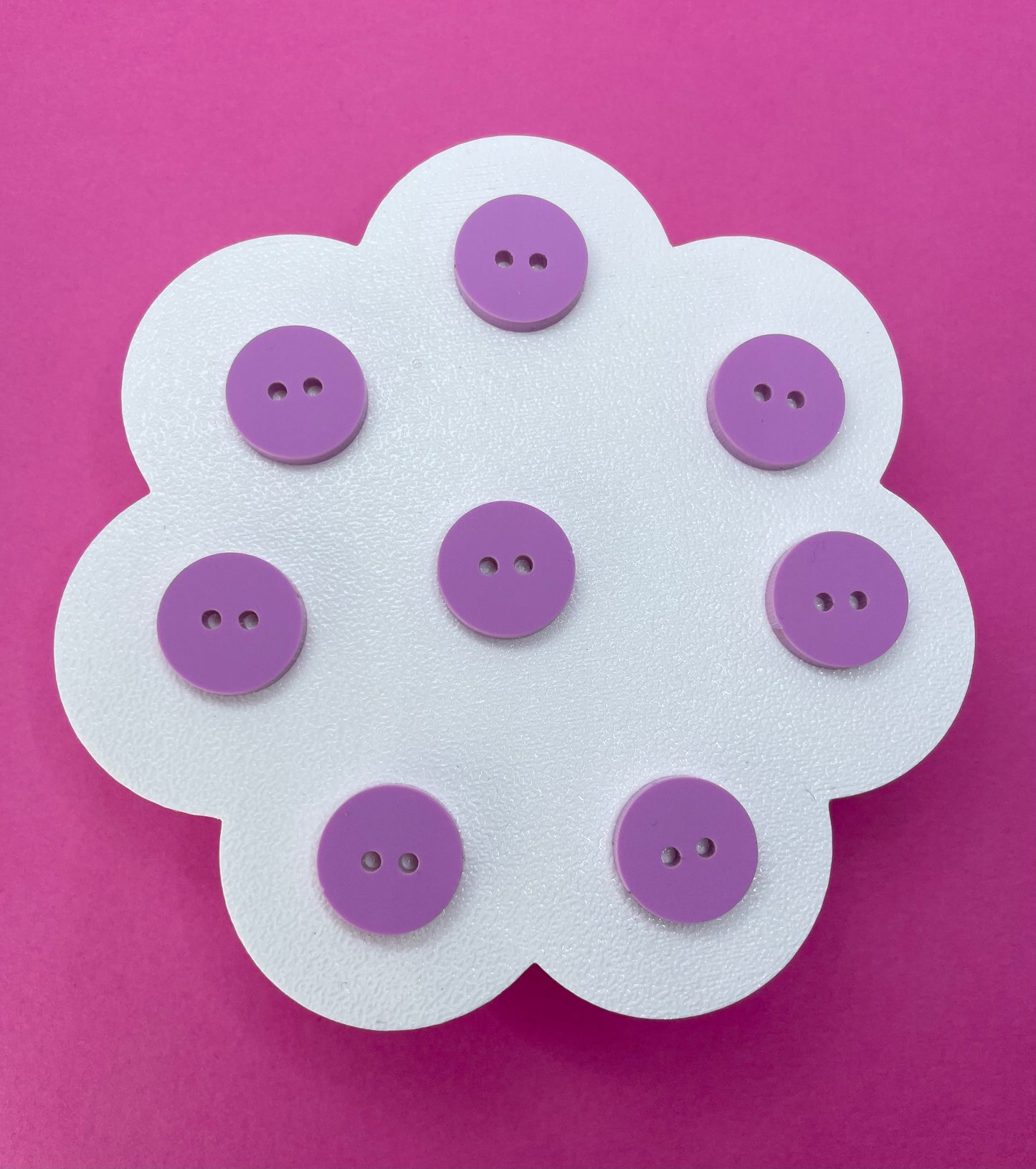 Sweet Pastel Sour Grape Buttons (round, heart and flower)