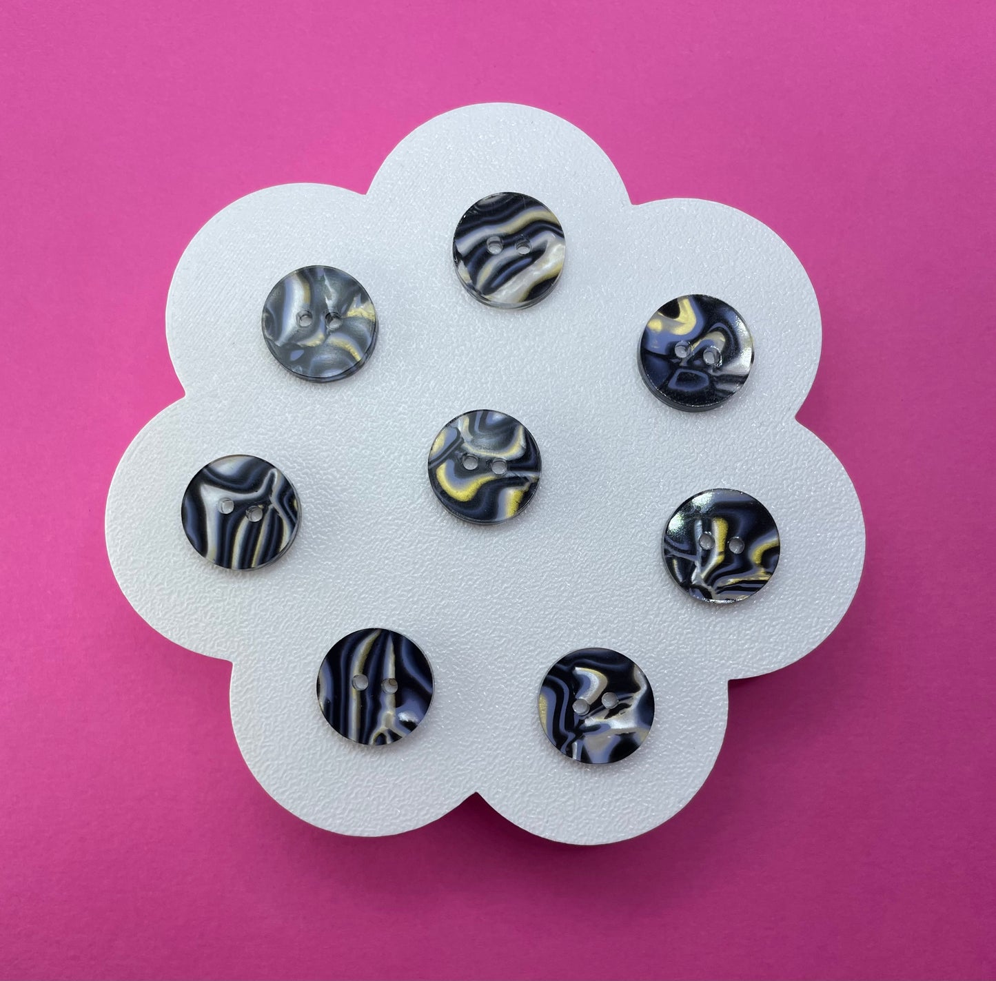 Glacier Tiger Stripe Buttons