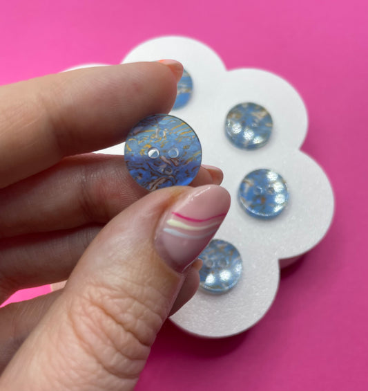 Ocean Swirl Button