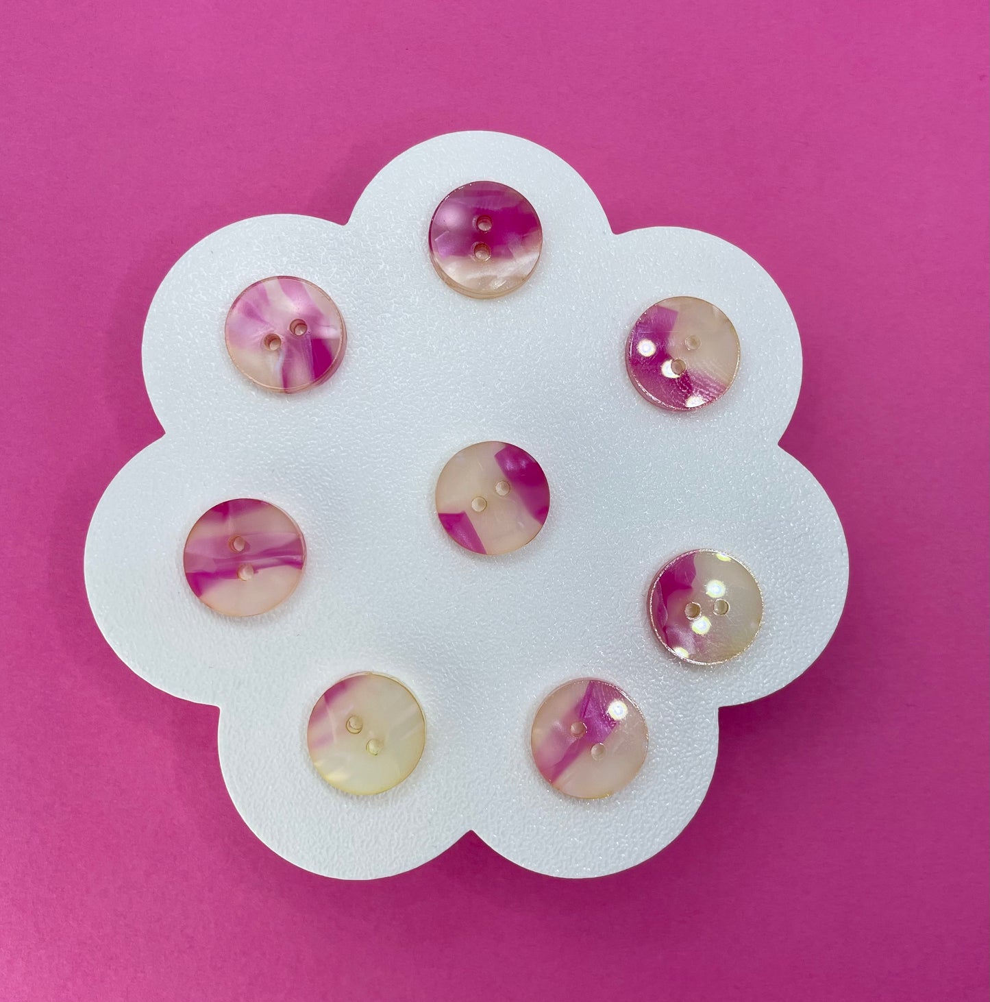 Pink Crystal Mable Shell