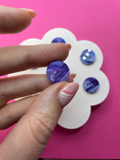 Blue Snakeskin Buttons