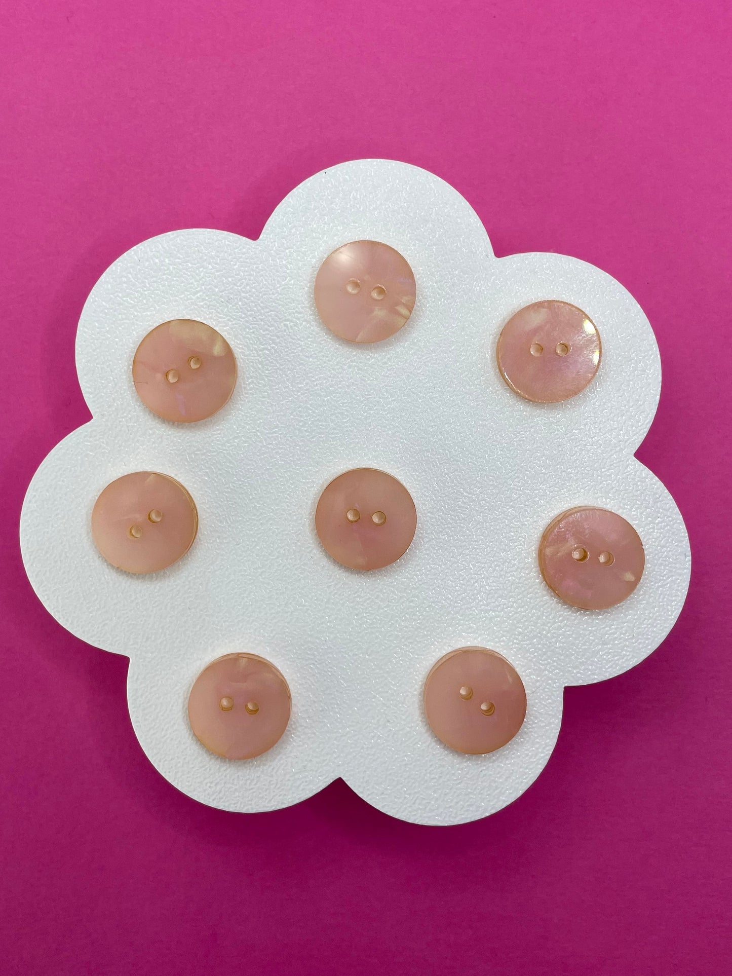 Pink Fine Shell Pearl Buttons