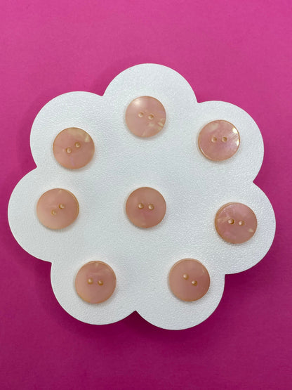 Pink Fine Shell Pearl Buttons