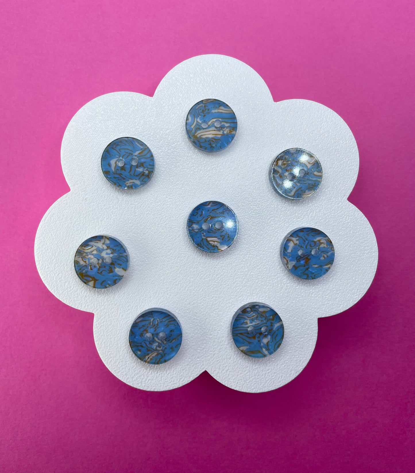 Ocean Swirl Button