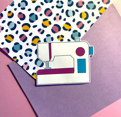 Sewing Machine vinyl sticker
