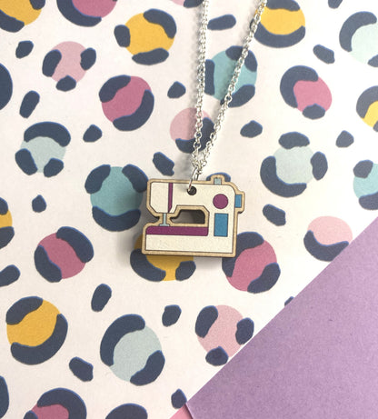 Sewing Machine Necklace- Statement and Mini