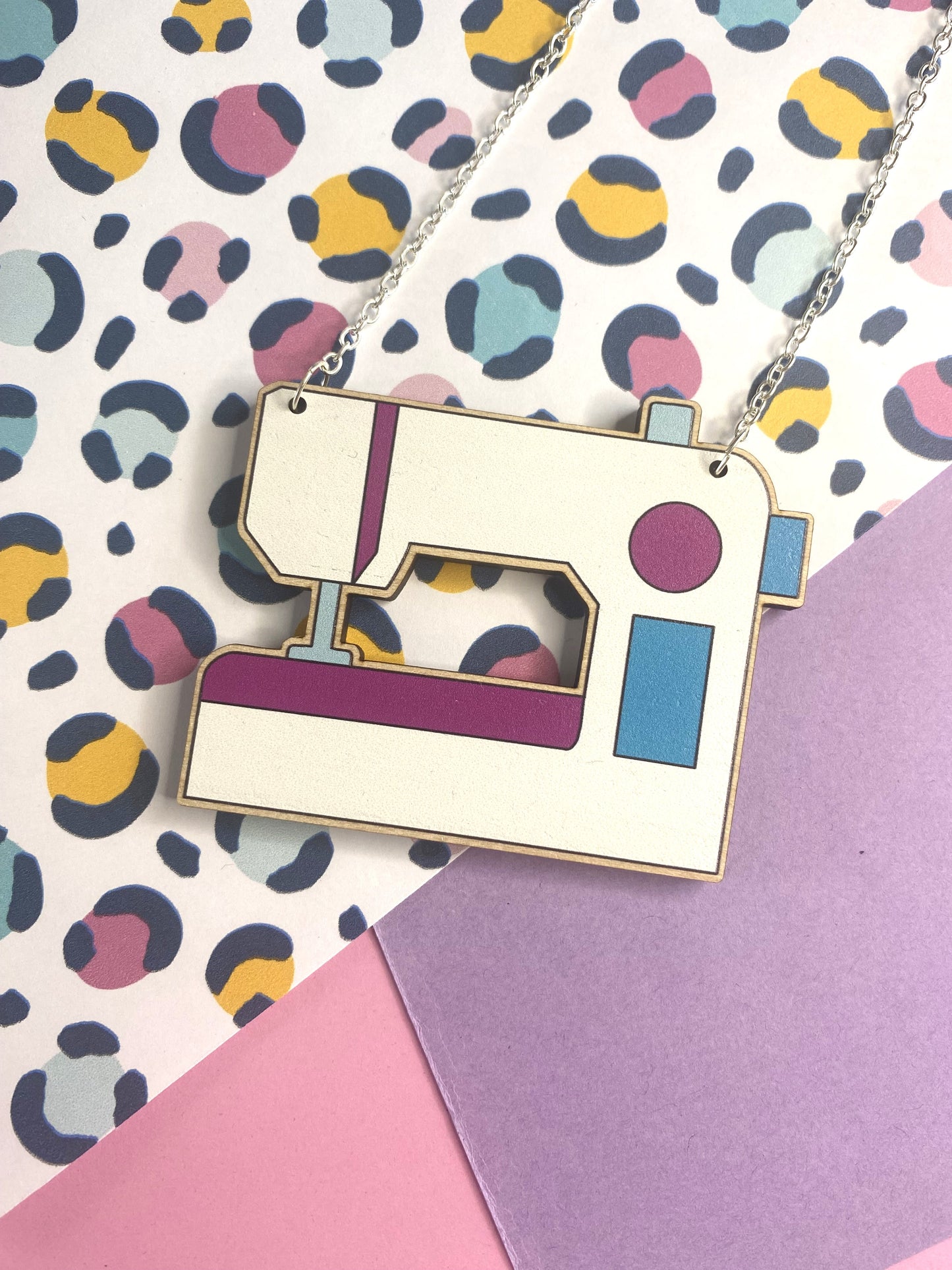 Sewing Machine Necklace- Statement and Mini