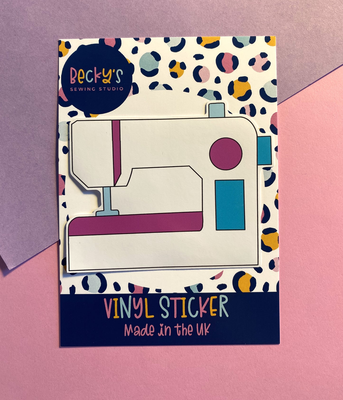 Sewing Machine vinyl sticker